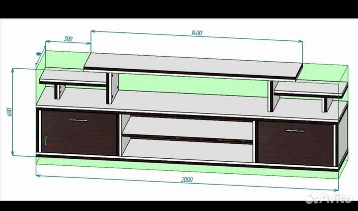 Тумба под телевизор новая