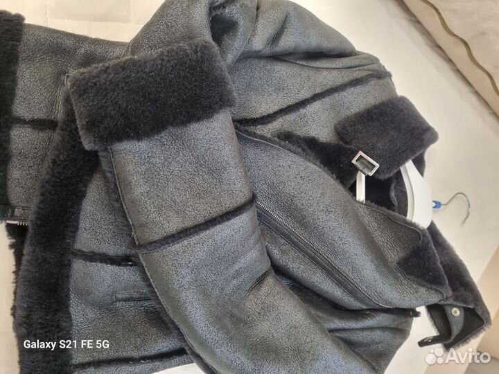 Дубленка натуральная женская (снежная королева)