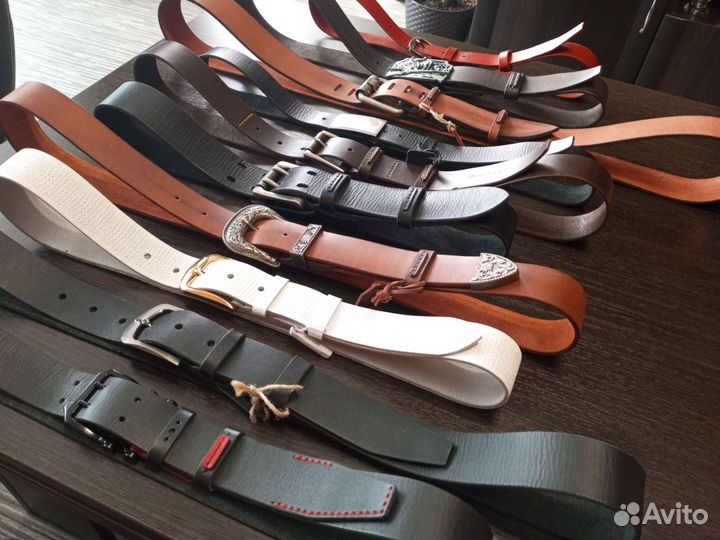 Ремени кожаные