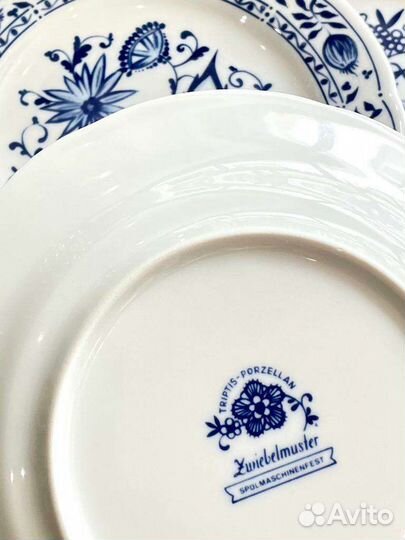 Набор тарелок 19см Triptis Zwiebelmuster Porzellan