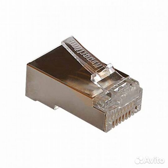 Разъем RG-45 Hyperline plug-8P8C-U-C5-SH-100