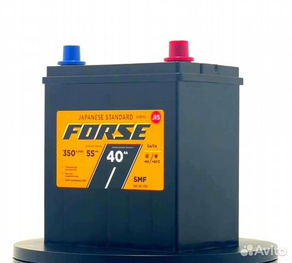 Аккумулятор forse Asia 6CT- 40 VL (0) B19