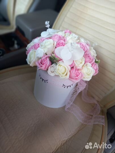 Букет цветов из мыльных роз