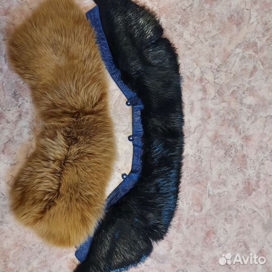Меховой воротник песец