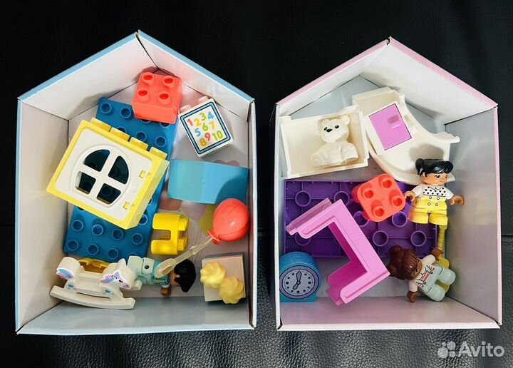 Lego dupli домик-комната в коробочке.Два набора