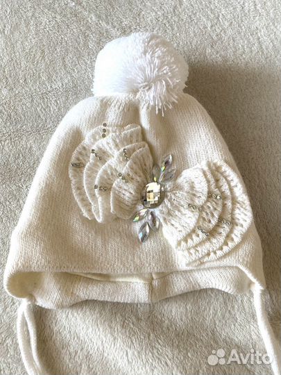 Шапка зимняя для новорожденных