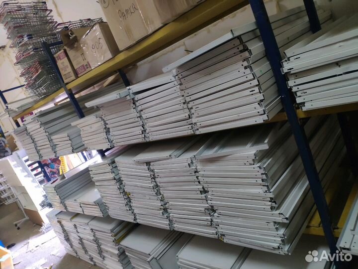 Стеллажи металлические торговые перфорация полками