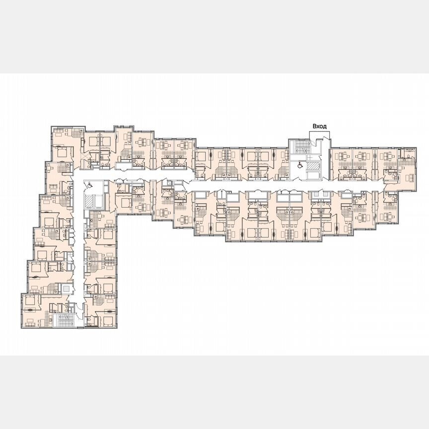 2-к. апартаменты, 45,8 м², 15/16 эт.