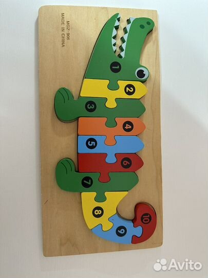 Деревянный пазл вкладыш