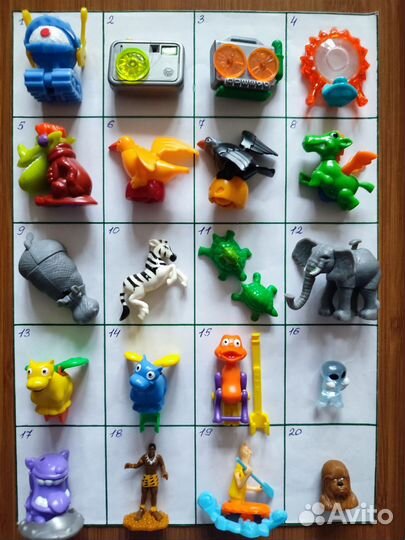 Игрушки Чупа чупс, киндер и др