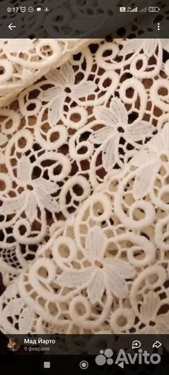 Накидка гипюр