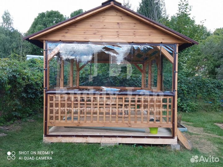 Мягкие окна на беседку, веранду