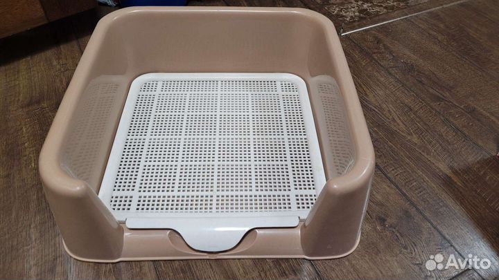 Лоток для собаки 40х40см с бортом под пеленку