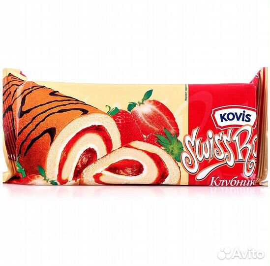 Рулет Kovis Клубника 175г Kovis