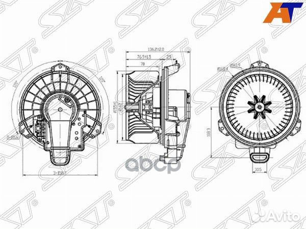 Мотор отопителя салона Toyota Corolla (E180) 12