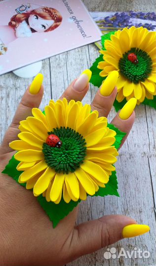 Резиночки для волос ручной работы