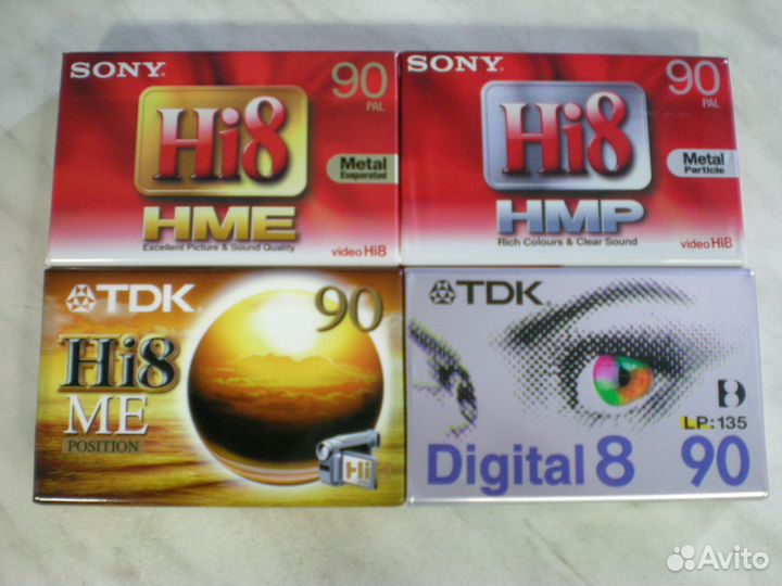Видеокассеты для видеокамер новые запечатанные