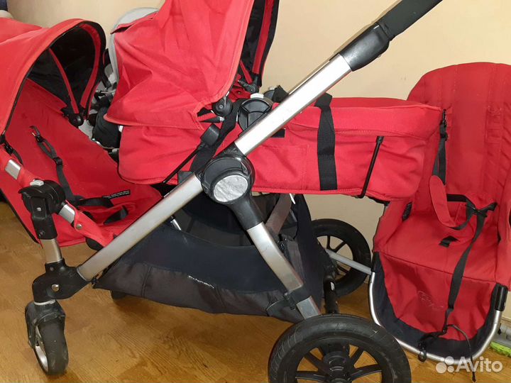 Коляска для погодок и двойни baby jogger city sele
