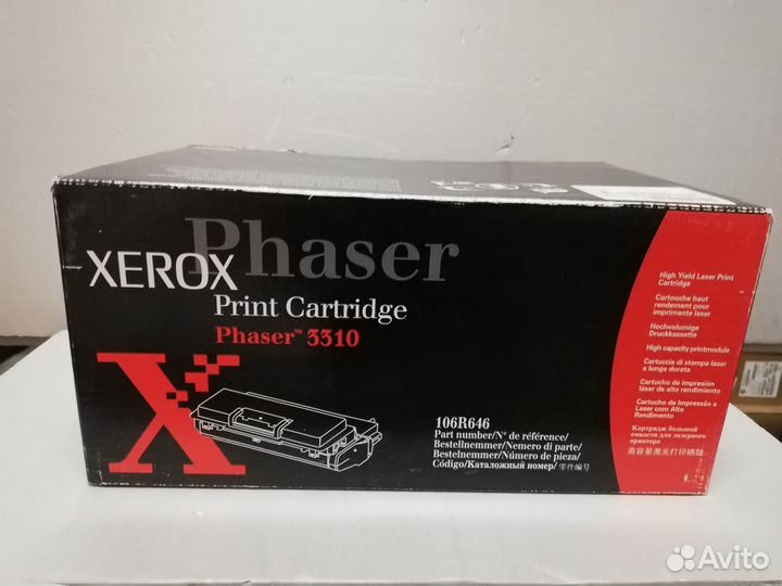 Оригинальный картридж Xerox Phaser 3310 106R00646