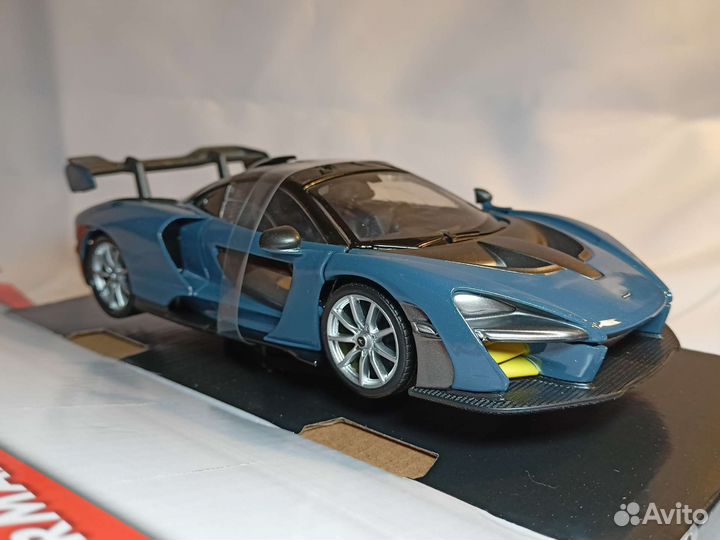 Модель автомобиля McLaren Senna Blue Motormax 1:24