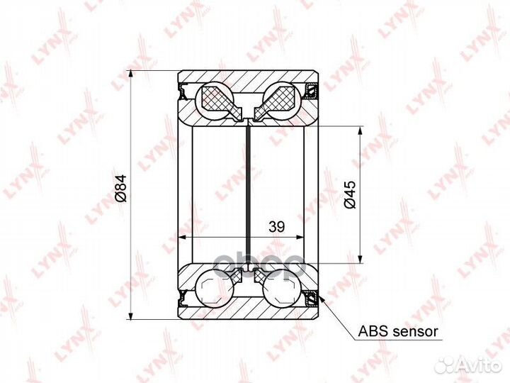 Подшипник ступ.suzuki SX4/swift 06- пер. WB-1292