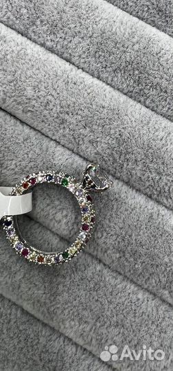 Кольцо с цирконами