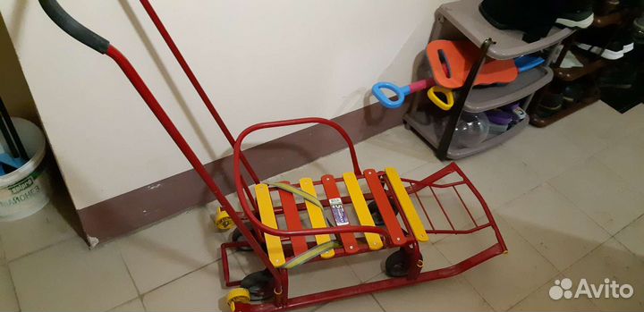 Детские санки коляска