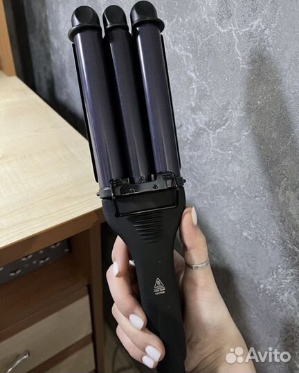 Плойка для завивки волос тройная Dewal