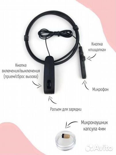 Микронaушники капсульные PowerSound Bluetooth