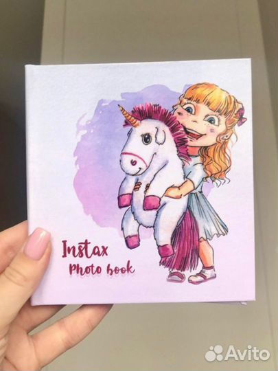 Фотоальбом Девочка с единорогом mini скрапбукинг