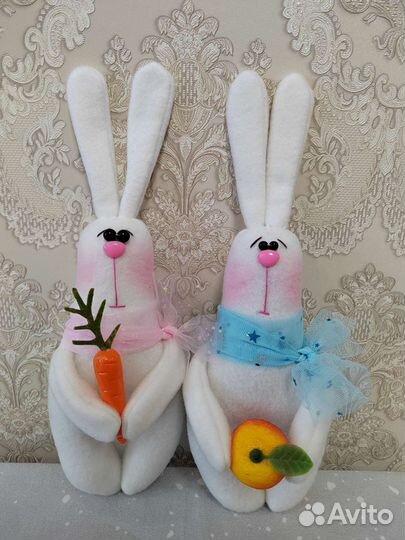 Мягкая игрушка заяц новый