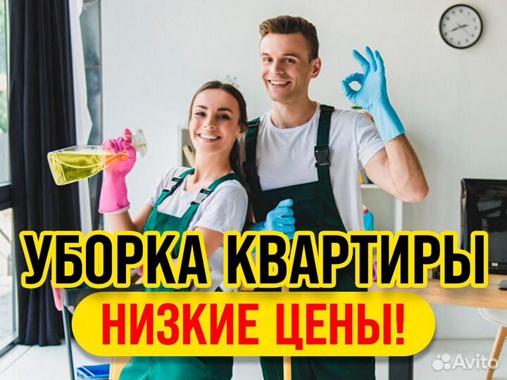 Уборка квартир, генеральная, поддерживающая