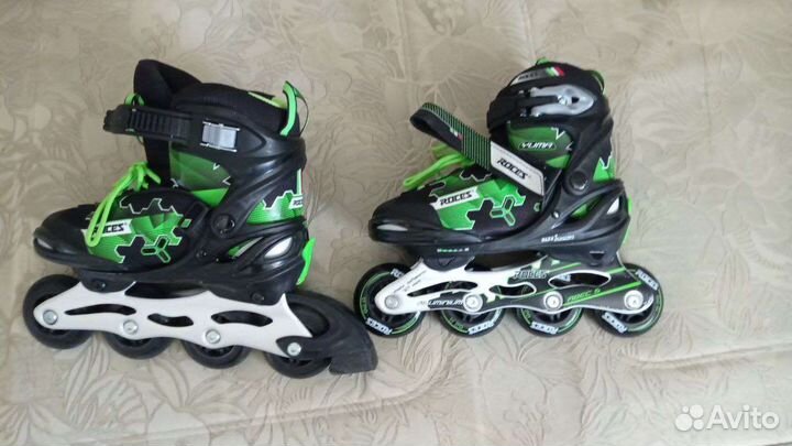 Ролики детские раздвижные roces. Размер 30-35