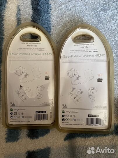 Наушники sony ericsson walkman новые