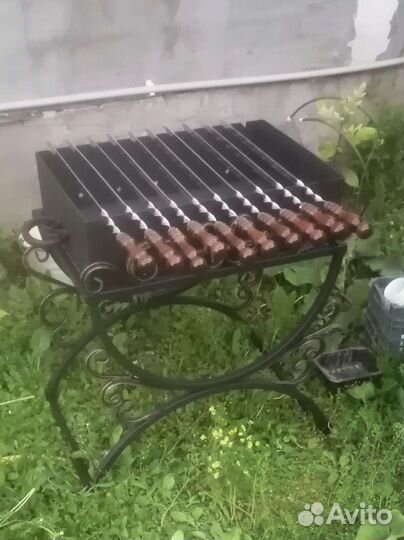 Мангал с золотой патиной