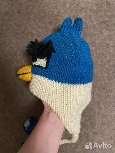 Шапка зимняя детская Angri Birds из Непала