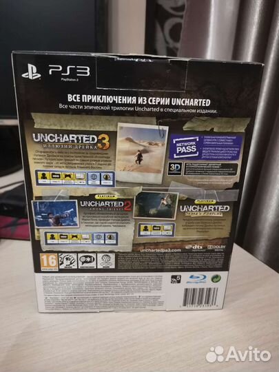 Трилогия игр PS3 Uncharted и другие игры