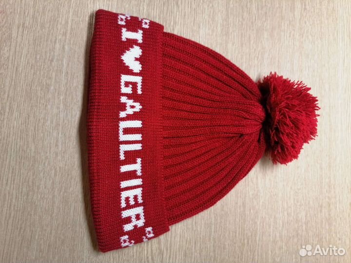 Jean Paul Gaultier шапка красная бини унисекс