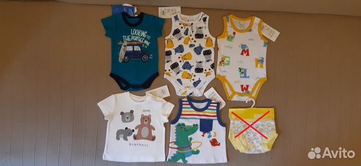 Футболки, боди,брюки 62- 86 р.комб.110,трусы 74-80