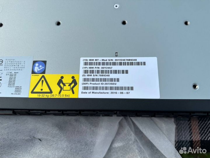 Новая полка ibm lenovo storwize v3700 +1.2tb(10шт)