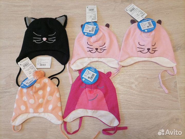 Шапки хлопок новые ласси