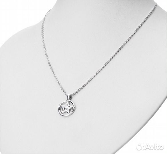 Новое серебяряное колье 925 пробы