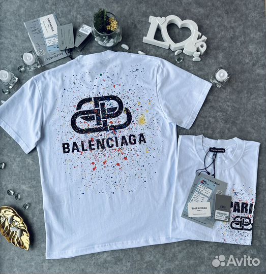 Balenciaga футболка унисекс S M L XL XXL