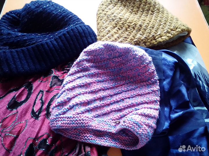 Три шапки,платок,шарф