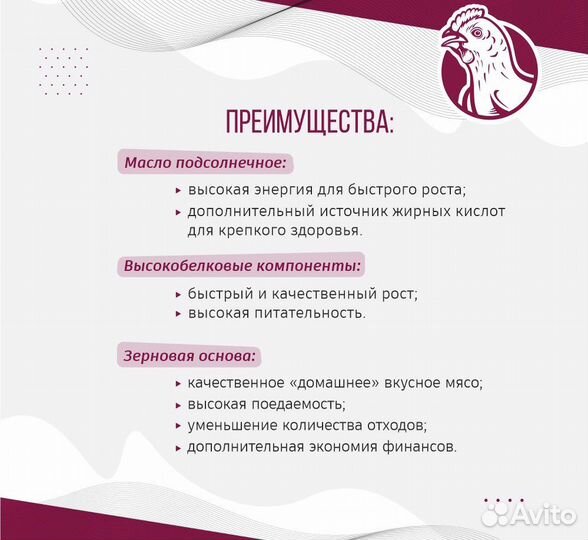 Убойный корм для бройлеров от 14 дней