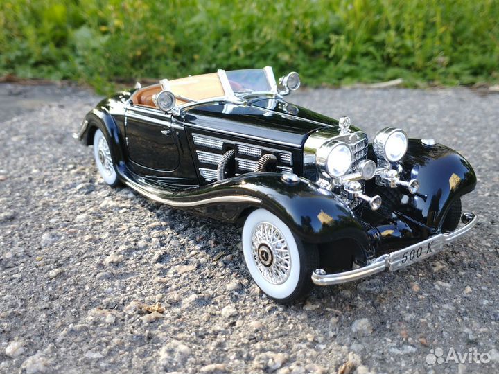 Mercedes-Benz 500 K ретро модель 1936 года 1:24