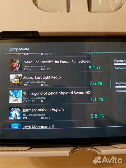 Новый Прошит Nintendo Switch oled 256гб белый