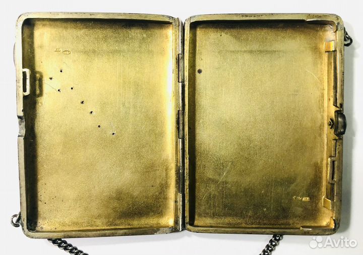 Портсигар. Сумочка. Серебро 84 проба 154.16 грамм