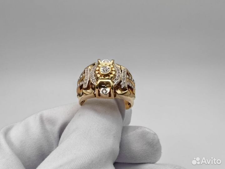 Золотое Кольцо 585 пробы с бриллиантами. Рассрочка