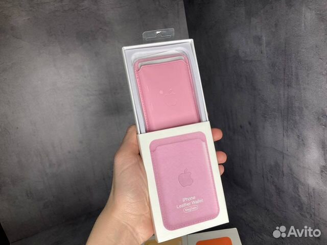 Apple leather wallet магнитный картхолдер magsafe